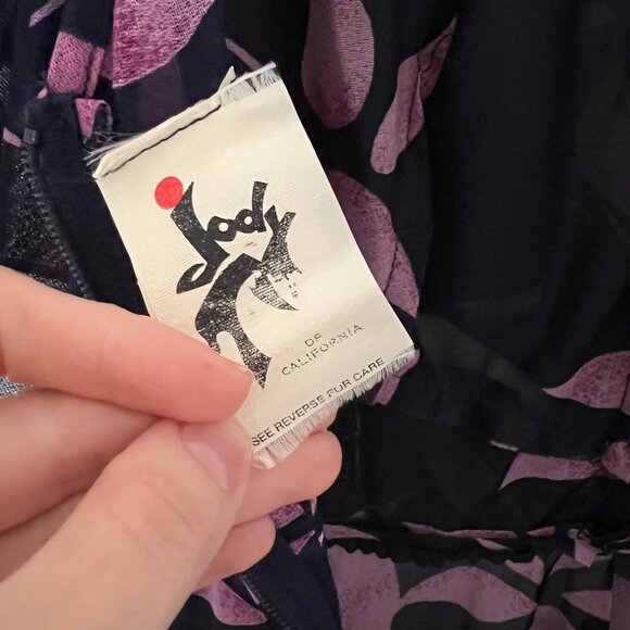 Sheer Jody T of California Vintage Floral Dress - Picture 7 of 8